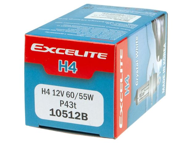 Автолампа H4 (60/55) P43t-38 CRYSTAL WHITE до 4300К 12V EXCELITE /1/10/100 NEW