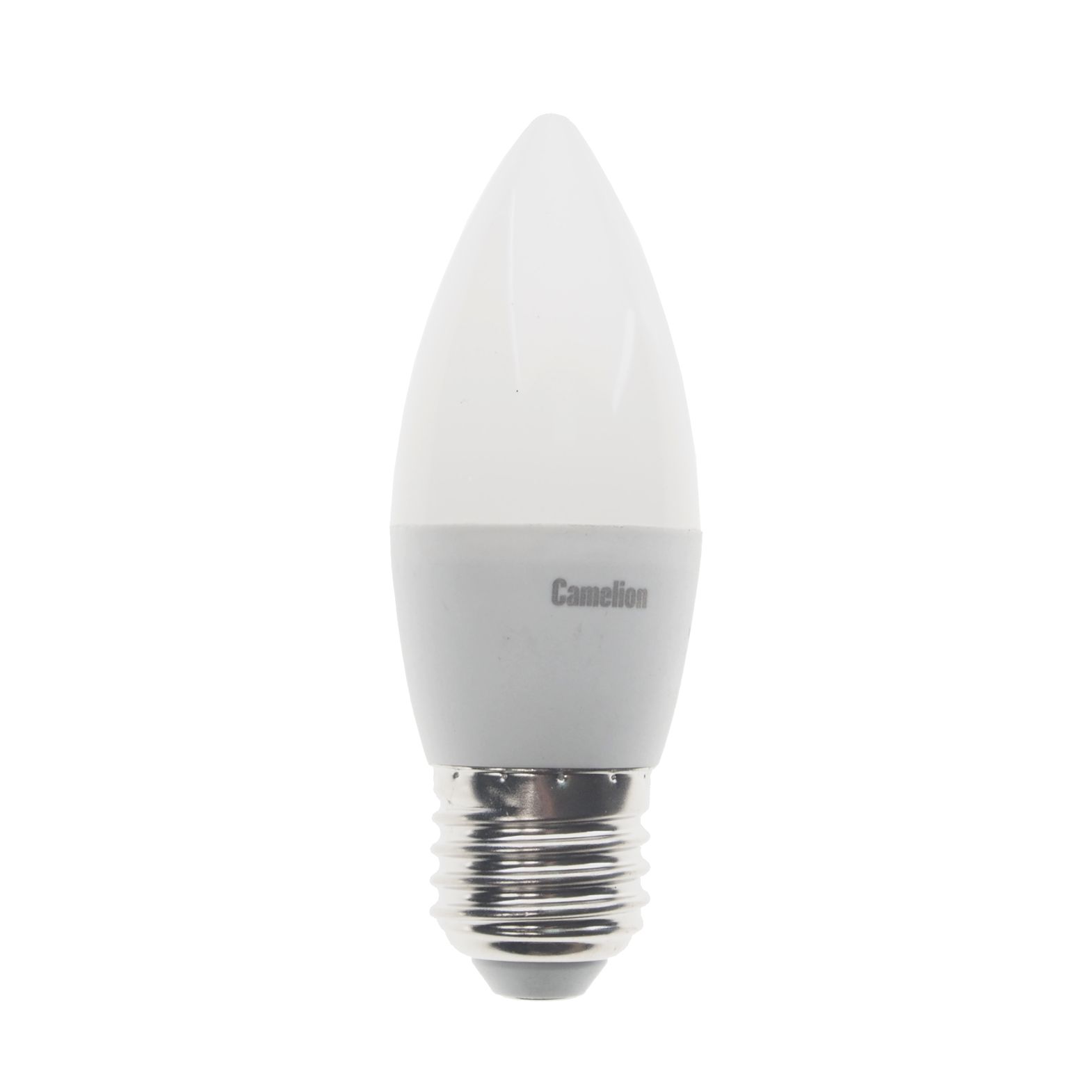 Лампа светодиодная E27 С35 8W тёплый свет CAMELION 1/10/100