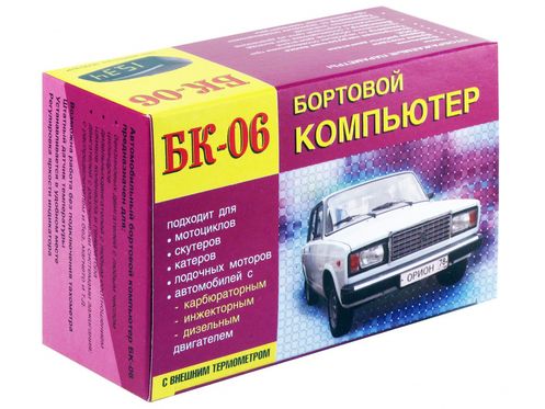 Компьютер бортовой БК-06 (бензин, дизель) часы, тахометр, вольтметр, УЗСК и др. ОРИОН /1/100