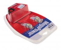 Автолампа T10W (W2,1x9,5d) 5 SMD 5050 WHITE блистер с тестером (2 шт) 6000K 100лм   12V MEGAPOWER /1 /25