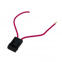 Держатель предохранителя флажкового FHC-1038-5(FB-045U) BLACK (пластик) с крышкой, красным проводом TX /10/100/1000 HIT