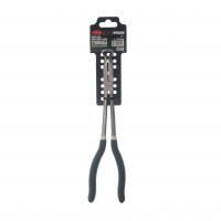 Щипцы RF-5047P4 с закругленными губками и удлиненными рукоятками 75° CR-V 11"-275мм (захват 13мм), на пластиковом держателе ROCKFORCE /1/