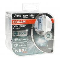 Автолампа H15 (55/15) PGJ23t-1+20% COOL BLUE INTENSE (NextGen) (евробокс, 2шт) до 3700K 12V OSRAM /1/10/100