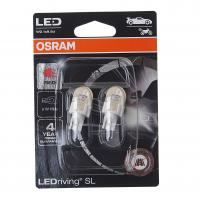 Автолампа W16W (W2.1*9.5d) LED (2шт) RED 12V OSRAM 1/10/50