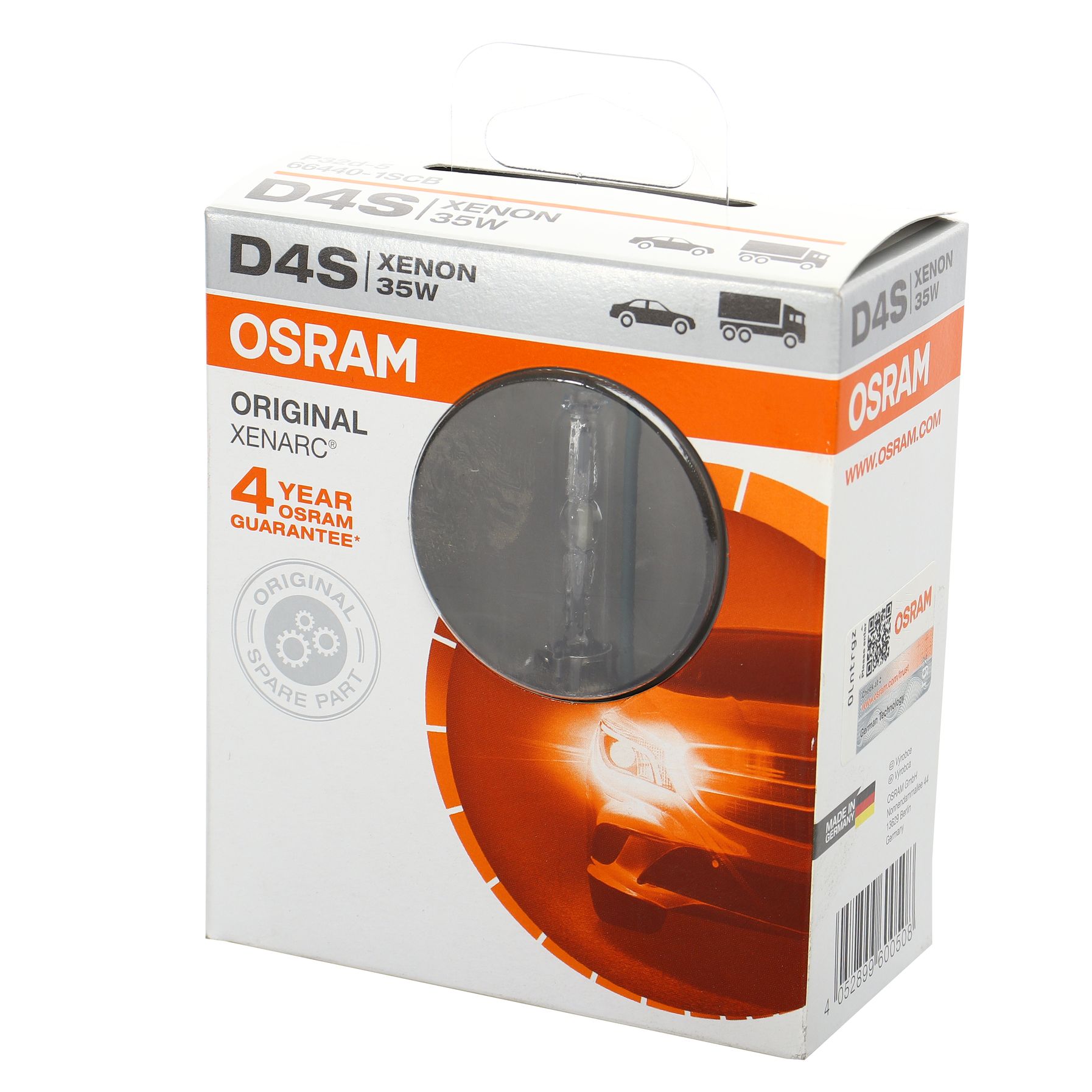 Автолампа D4S (35) P32d-5 XENON XENARC 4800K 42V OSRAM /1/10