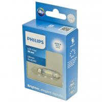 Автолампа C5W (SV8.5/8) LED 38мм WHITE Ultinon Pro6000 4000K 100Лм 12V PHILIPS /1/10