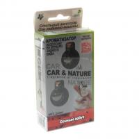 Ароматизатор воздуха CNL-58 Car&Nature (Сочный арбуз) флакон подвесной с деревянной крышкой 2x3мл FKVJP /1/50