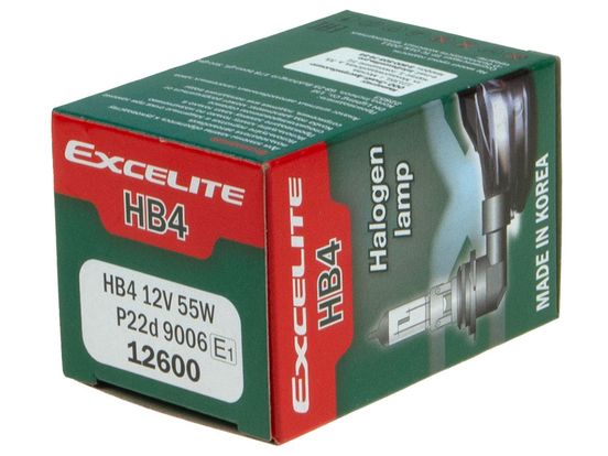 Автолампа HB4/9006 (55) P22d STANDART 12V EXCELITE /1/10/100 NEW