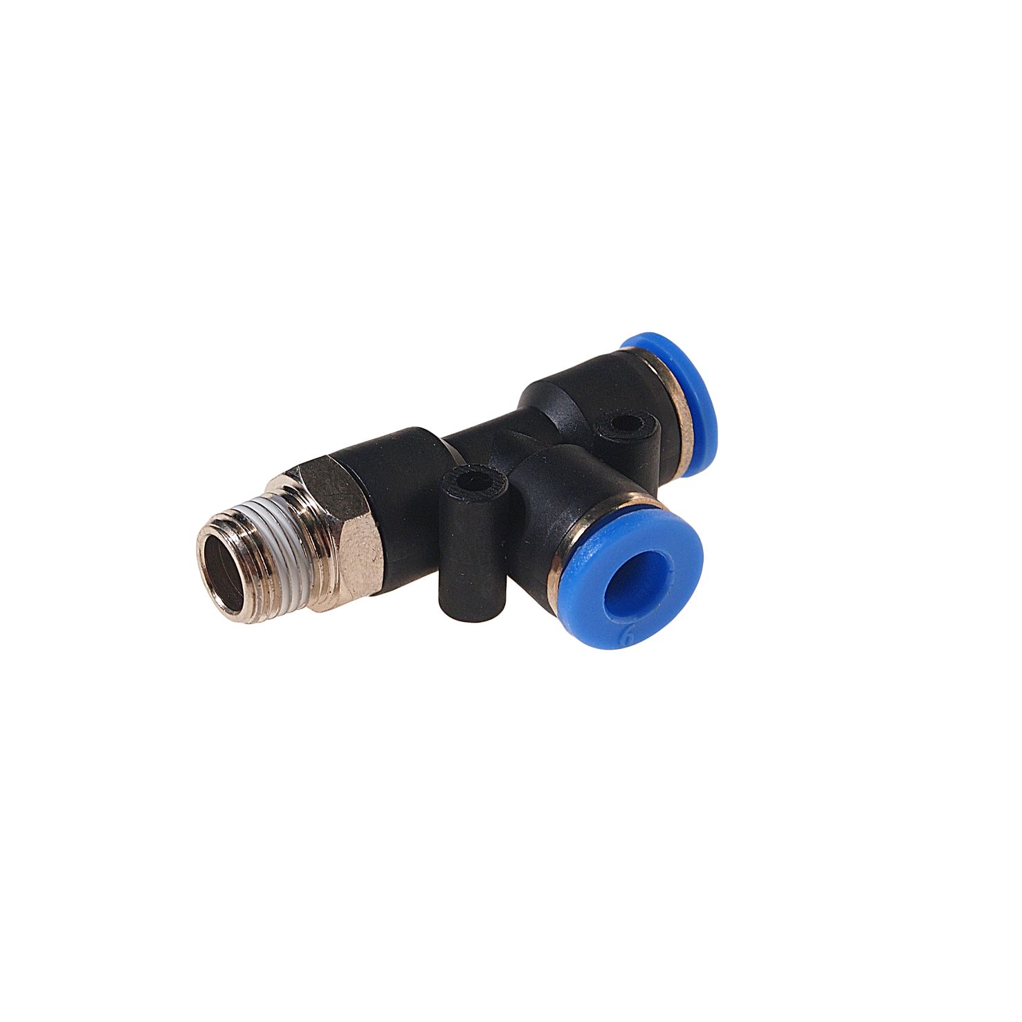 Фитинг  RF-SPD06-01 Т-образный  для пластиковых трубок 6мм с наружной резьбой 1/8" ROCKFORCE /1