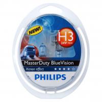 Автолампа H3 (70) PK22s MasterDuty BlueVision (2шт) 24V PHILIPS /1/5