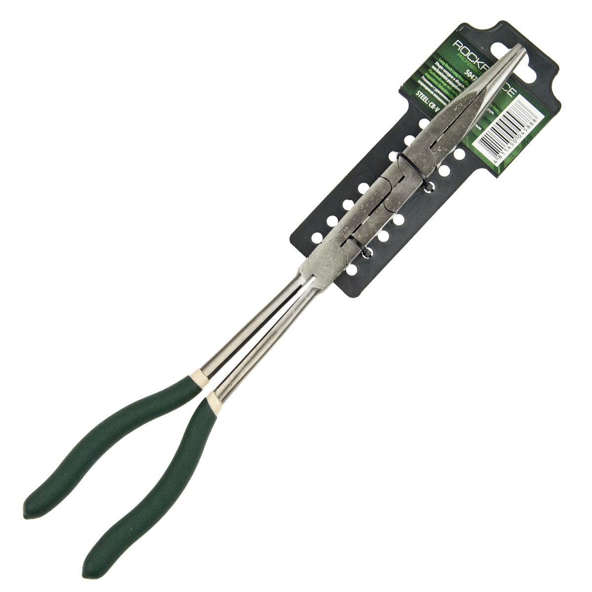 Утконосы RF-5047PX1 прямые с удлиненными рукоятками и двойным шарнирным механизмом CR-V 13"-325мм, на пластиковом держателе ROCKFORCE /1/48