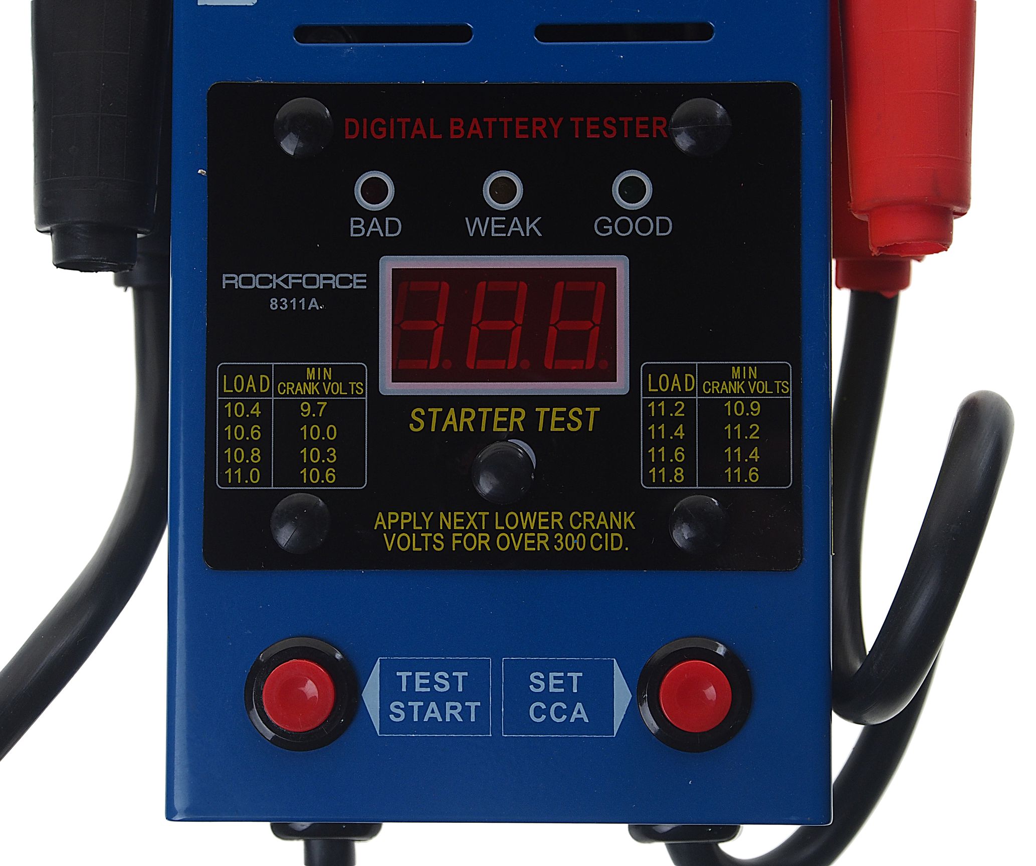 Тестер RF-8311A аккумуляторных батарей цифровой (12V, 125А) ROCKFORCE /1