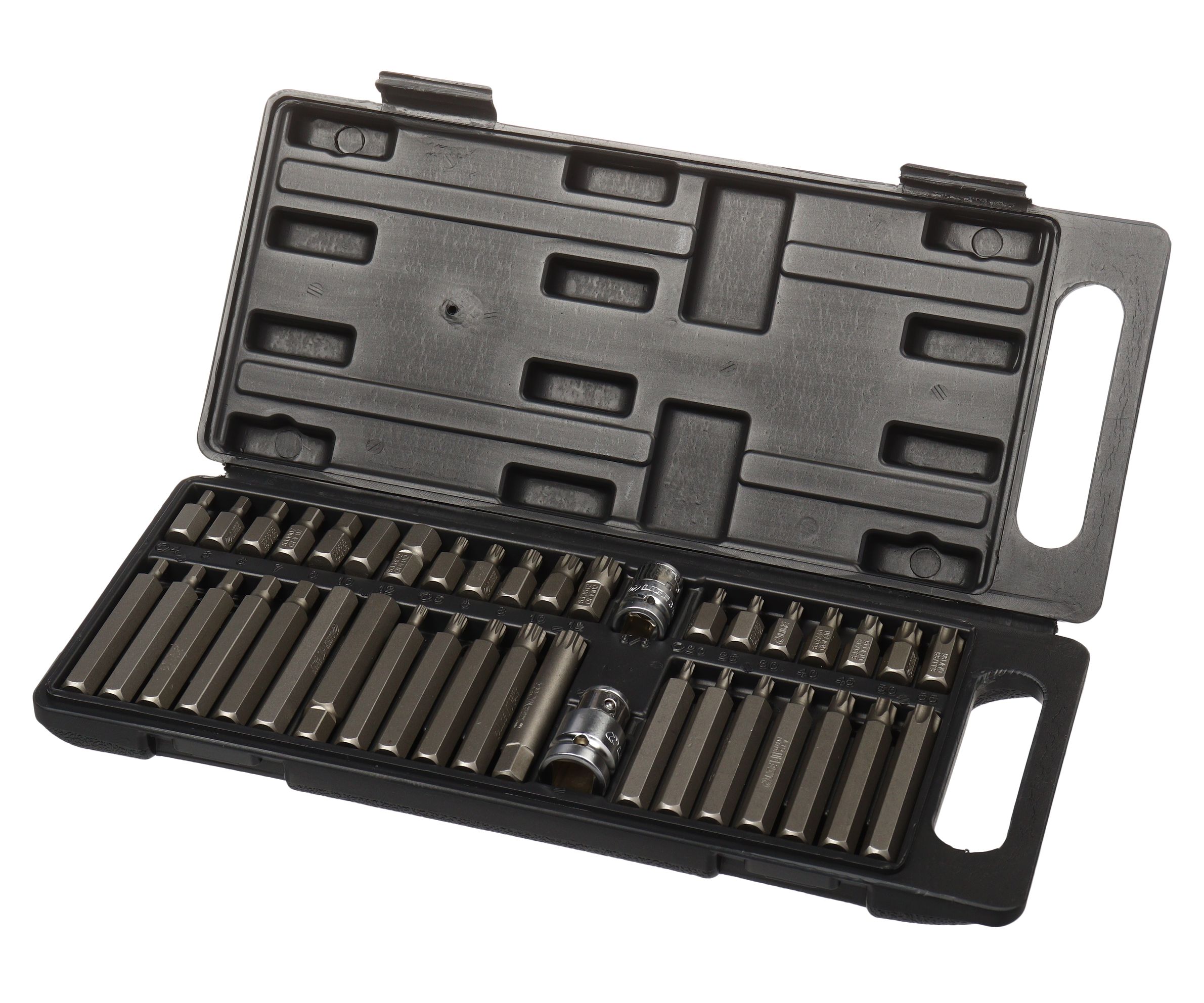 Набор бит 3/8"& 1/2" (H4-H12, M5-M12, T20-T55) 40пр., в кейсе LG-S5002 LIGE /1/10 NEW