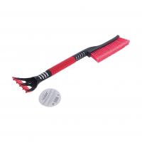 Щетка M-71020RD для снега со скребком и мягкой ручкой 61см BLACK/RED MEGAPOWER /1/36