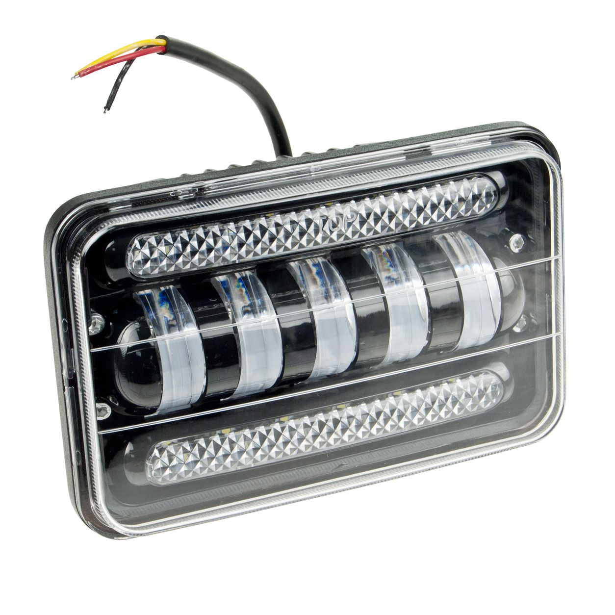Фара рабочего света MIS-50W с подсветкой квадратная 170х110мм 10-30V MISTAR /1
