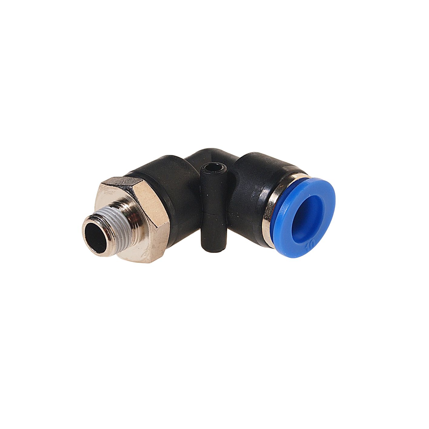 Фитинг  RF-SPL10-01 угловой для пластиковых трубок 10мм с наружной резьбой 1/8" ROCKFORCE /1