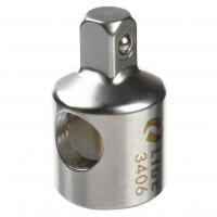 Адаптер 1/4"(F) х 3/8"(М) с отверстием LG-3406 LIGE /1/300 NEW