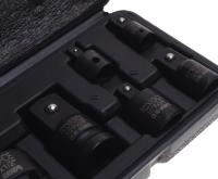 Набор адаптеров RF-4069MPB: 1/4"(F)х3/8"(М), 3/8"(F)х1/4"(М), 3/8"(F)х1/2"(М), 1/2"(F)х3/8"(М), 1/2"(F)х3/4"(М), 3/4"(F)х1/2"(М) ударных  6пр. в кейсе