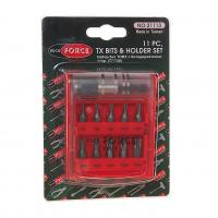 Набор вставок RF-21113: 1/4" TORX (T7, 8, 9, 10, 15, 20, 25, 27, 30, 40 - 25мм) с держателем 11пр. ROCKFORCE /1/100