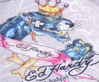 Шторка солнцезащитная EH-01038 "SUPERSTAR" на лобовое стекло, полиэстер 145х66см ED HARDY (США) /1/6