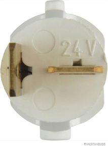 Автолампа BAX1.4W с белым патроном (REF29) 24V NARVA /10/200