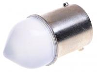 Автолампа R5W (BA15s) LED 9 SMD 3030 WHITE конус матовая линза 12V MISTAR /10