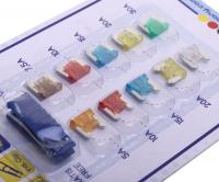 Набор флажковых предохранителей 5-30A MINI LOW PROFILE (10шт) ALCA /1/50