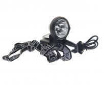Фонарь UF-5365 5 LED BLACK головной  с аккумулятором, 2 режима 220V ULTRAFLASH /1/5/100