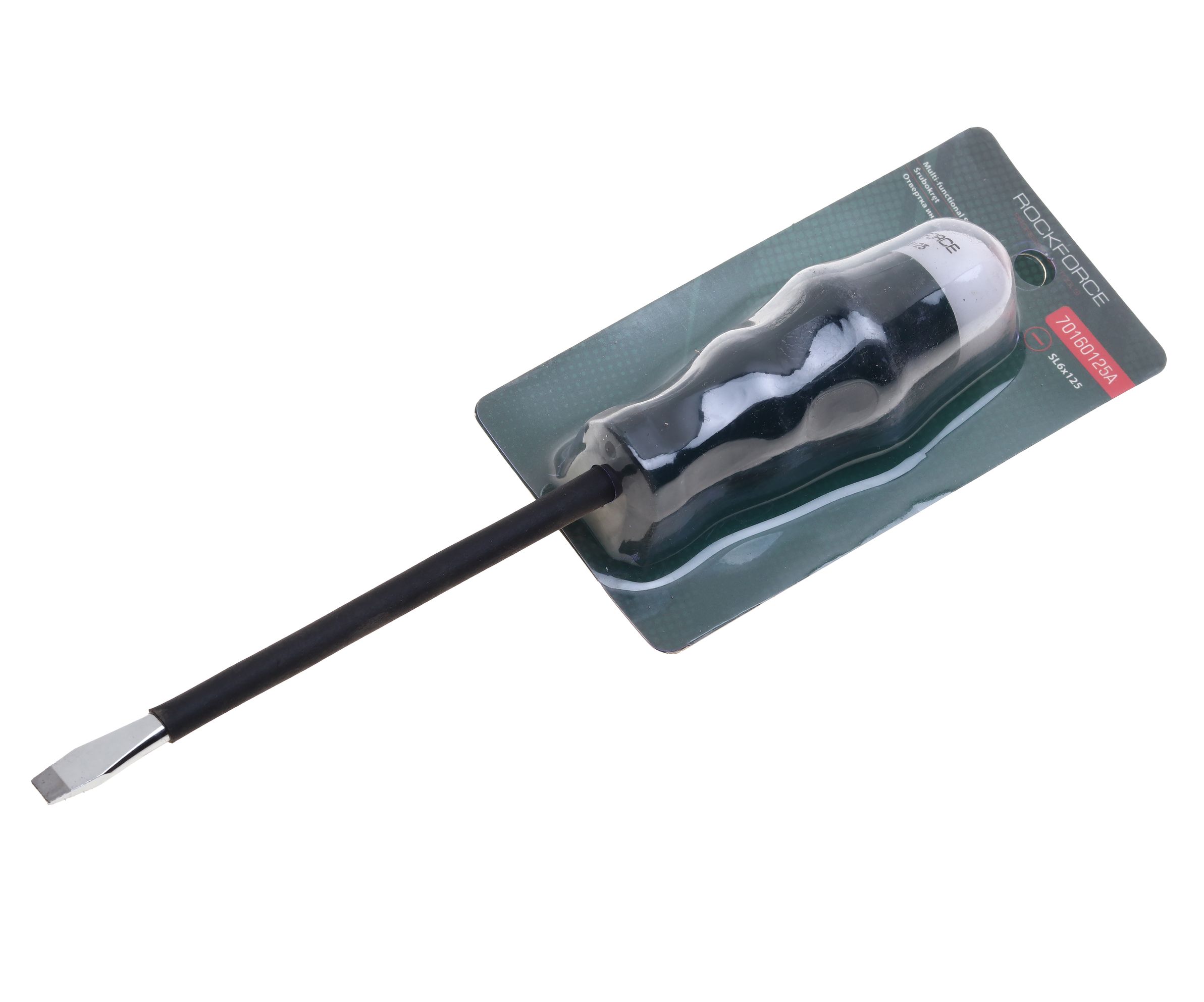 Отвертка индикаторная RF-70160125A SL6x125 (12-250V), в блистере ROCKFORCE /1/100