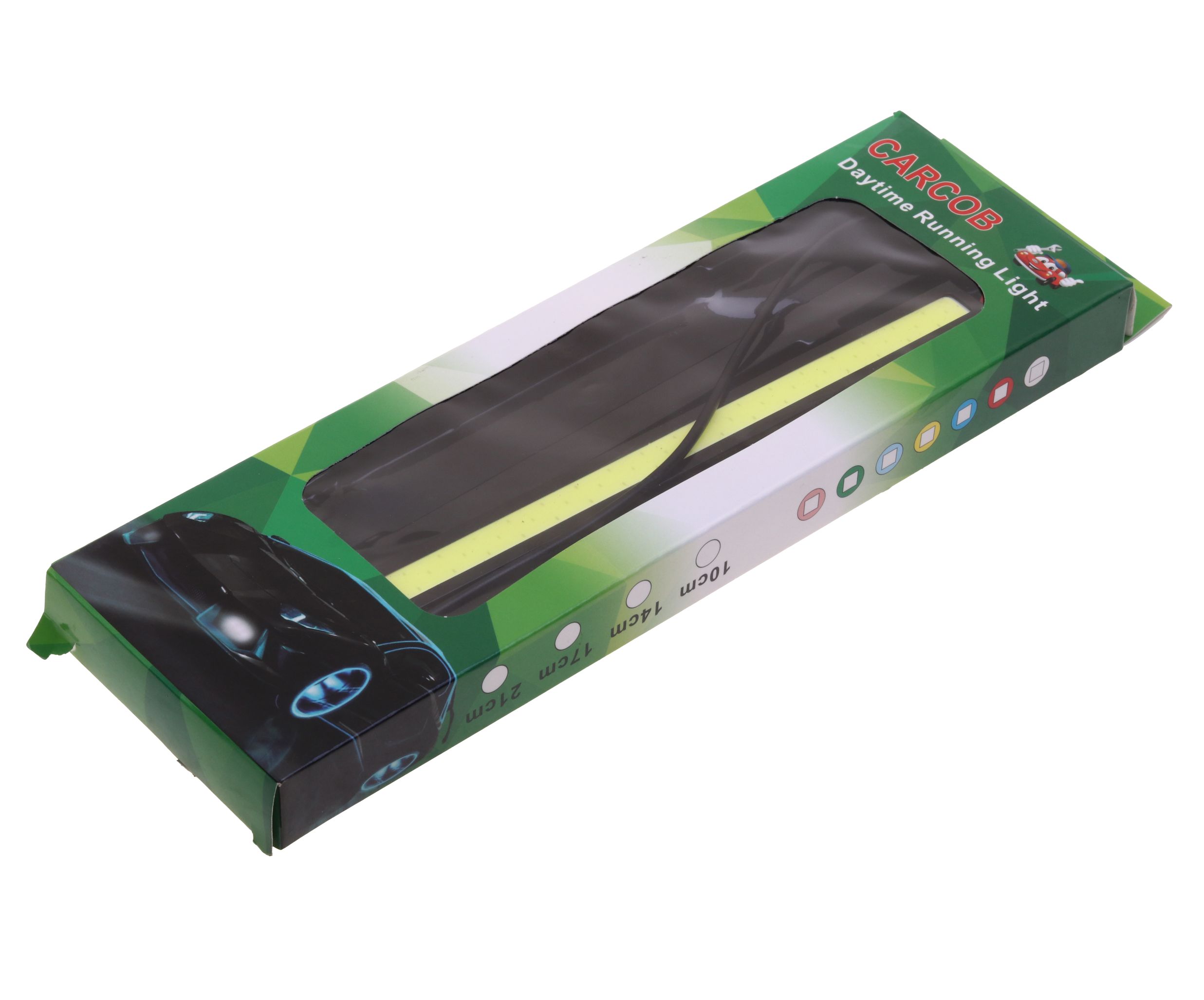 Дневные ходовые огни DAY LIGHT 1 COB MEGA 170х18мм плоские (2шт) MEGAPOWER