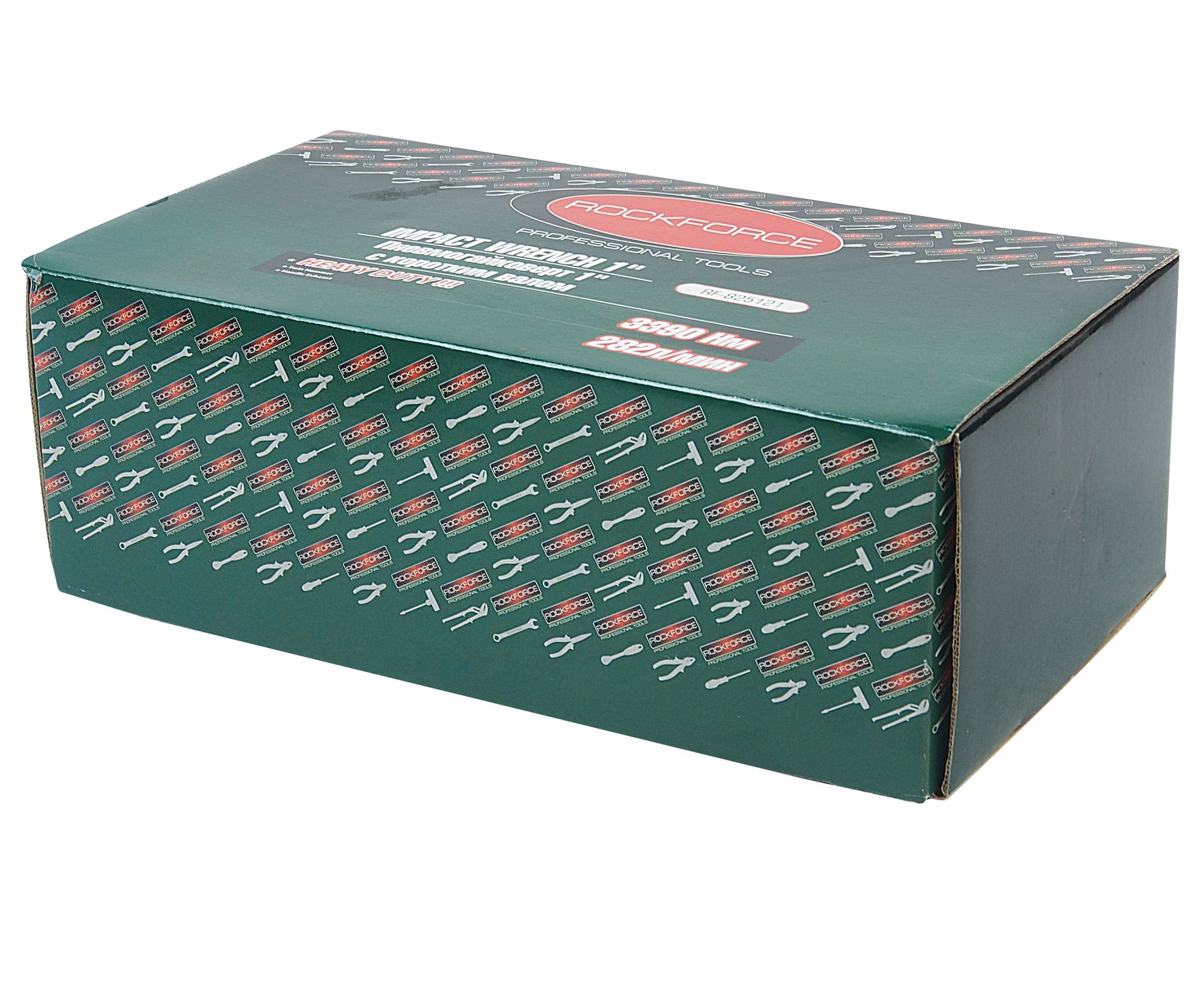 Пневмогайковерт RF-825121 3390Нм, 1" c коротким валом (потребление 282л/мин) ROCKFORCE /1