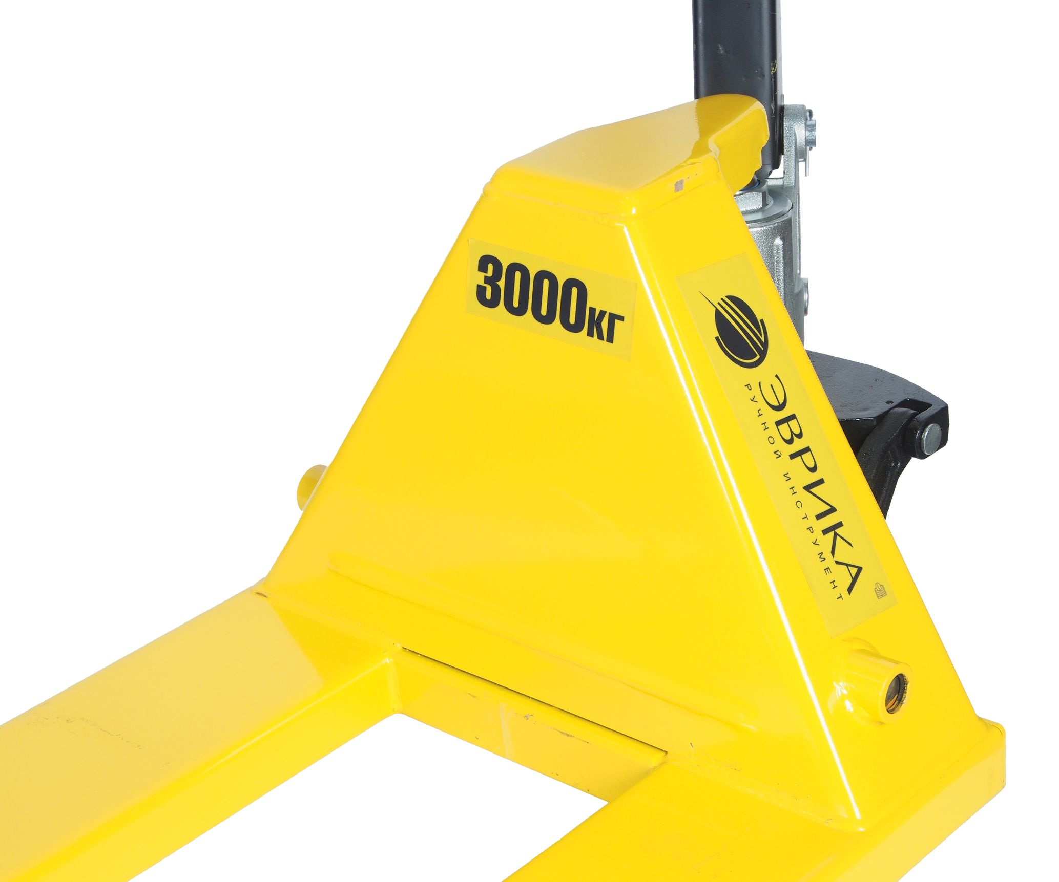 Тележка гидравлическая (рохля) ER-67003 ручная 3т (ручной спуск,длина вил 1200мм,колеса:полиуритан, min 85мм.max 200мм) ЭВРИКА /1 NEW