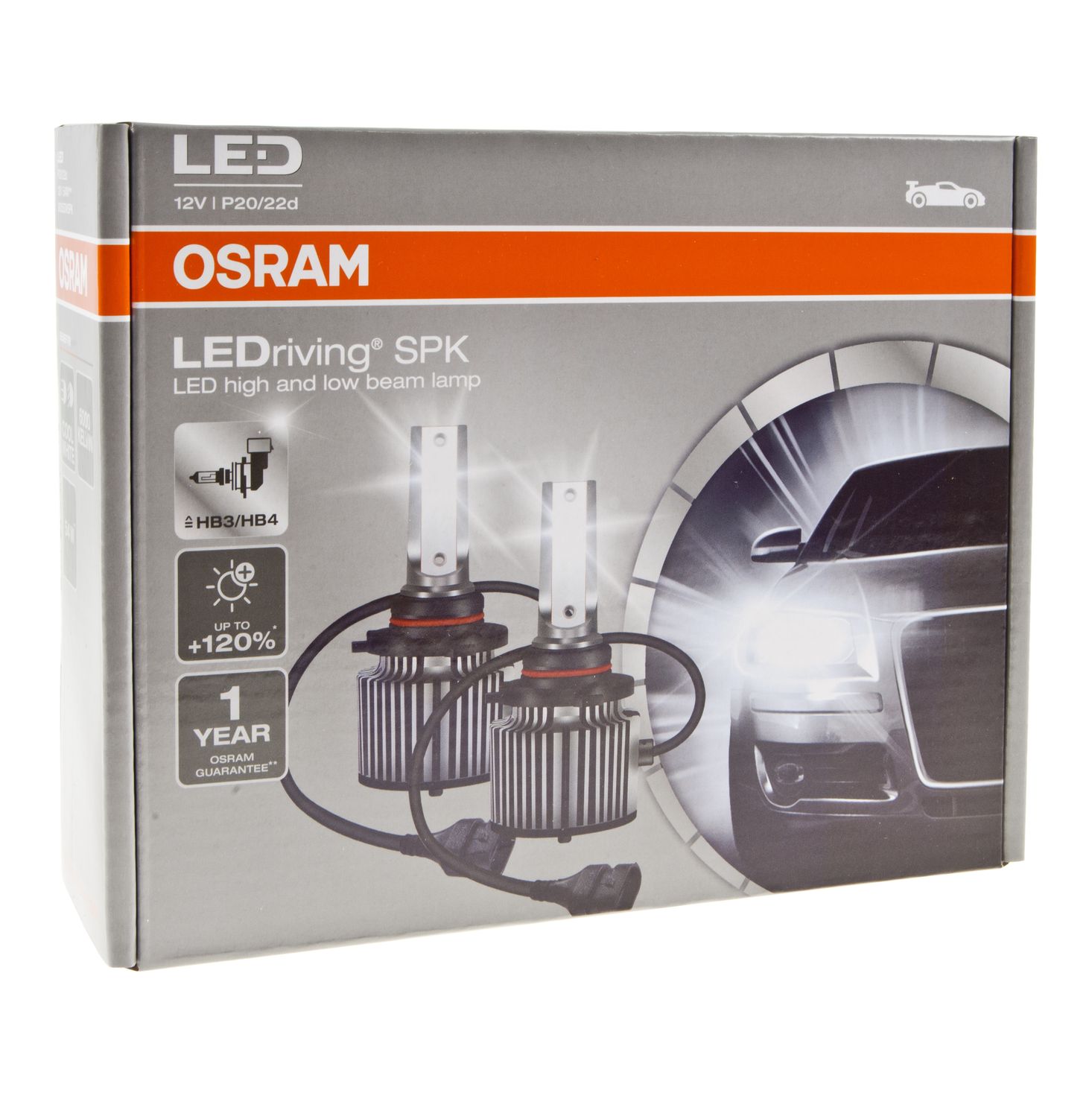 Автолампа HB3/HB4 (P20/22d)+120% LED COOL WHITE LEDriving SPK 6000K (2шт) 12V OSRAM /1/10/100