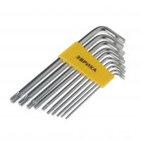 Набор ключей TORX ER-15101LT: Г-образных удлиненных T9-T50 10пр. ЭВРИКА /1/12/60