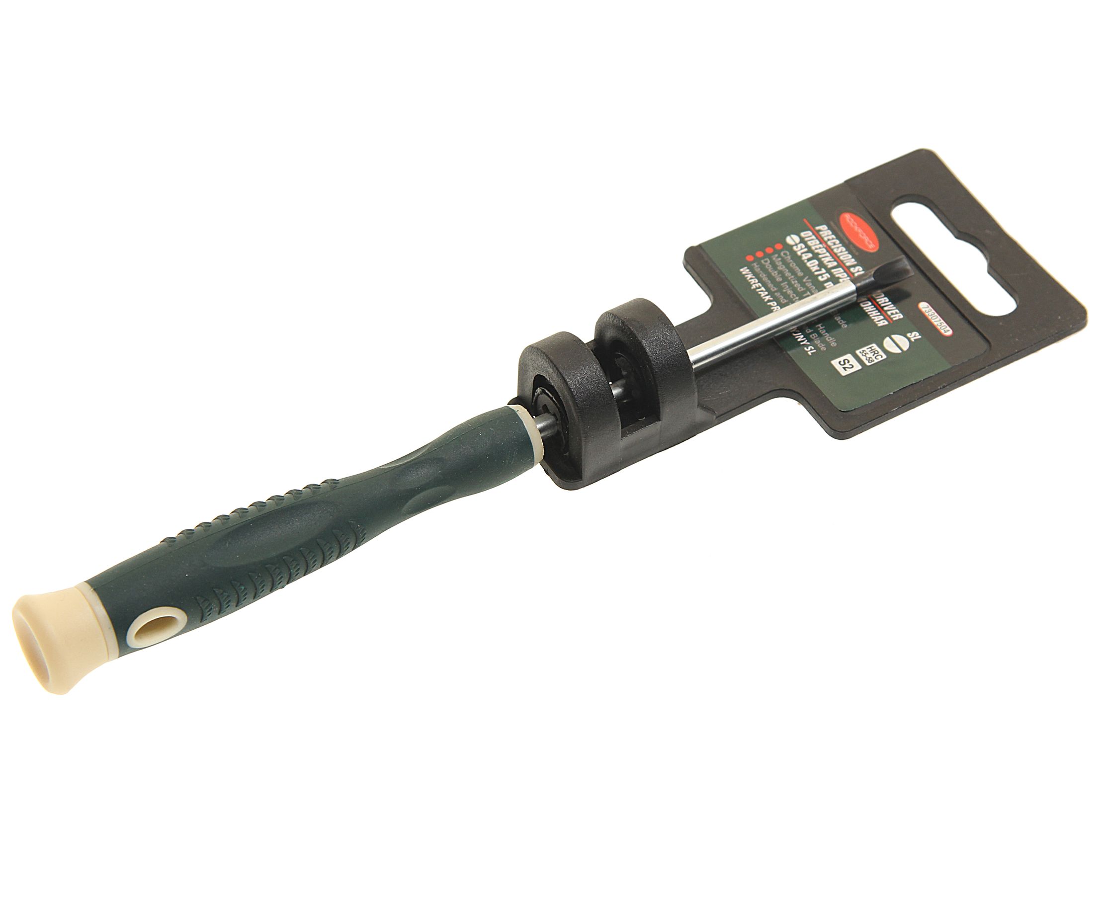 Отвертка шлицевая RF-73307504 ювелирная SL4.0х75мм ROCKFORCE /1/10