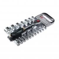 Набор торцевых головок с трещоткой  RF-019-5MSA: 1/2" DR 6-гранных 19пр. (пластик. держатель) ROCKFORCE /1/5/10