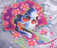 Шторка солнцезащитная EH-00738 "BEAUTIFUL GHOST" на лобовое стекло, полиэстер 145х66см ED HARDY (США) /1/6