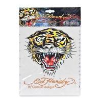Наклейка EH-00227 "TIGER" 18х23см со стразами ED HARDY (США) /1/48