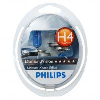 Автолампа H4 (60/55) P43t-38 DiamondVision 5000K (2шт) 12V PHILIPS /1/5/30 HIT