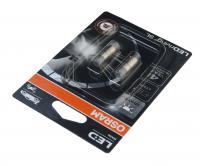 Автолампа T4W (BA9s) LED (2шт) 6000K 12V OSRAM /1/10