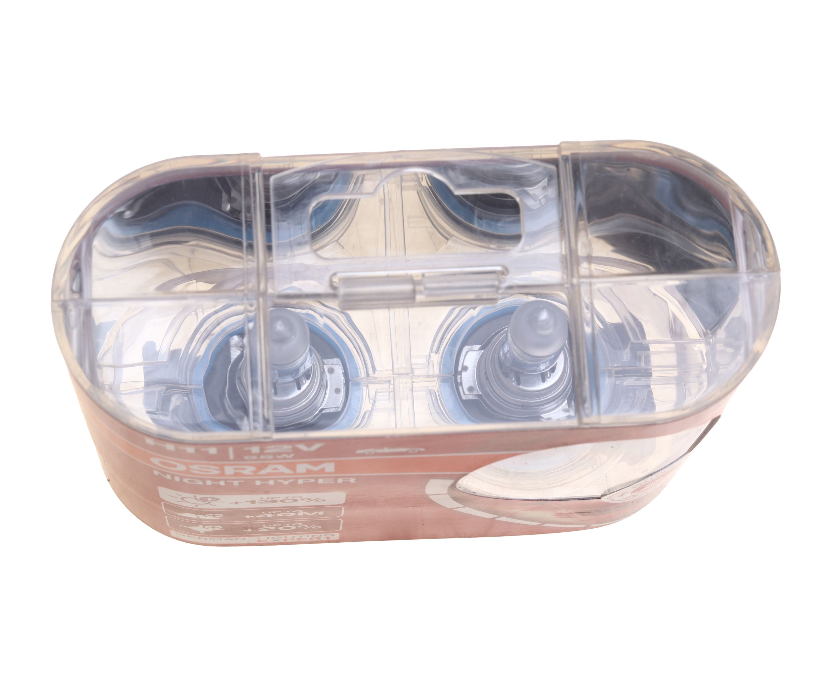 Автолампа H11 (55) PGJ19-2+130% NIGHT HYPER (евробокс,2шт) 12V OSRAM /1/10