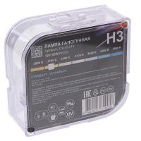 Автолампа H3 (55) PK22s STANDART (бокс, 2шт) 12V MEGAPOWER /1/10