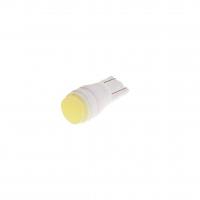 Автолампа T10W (W2,1x9,5d) CERAMIC 1 SMD WHITE 6000K 55лм 12V MEGAPOWER /10 /100