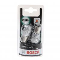 Автолампа PY21W (BAU15S) LED AMBER (блистер, 2шт) RETROFIT 12V BOSCH /1