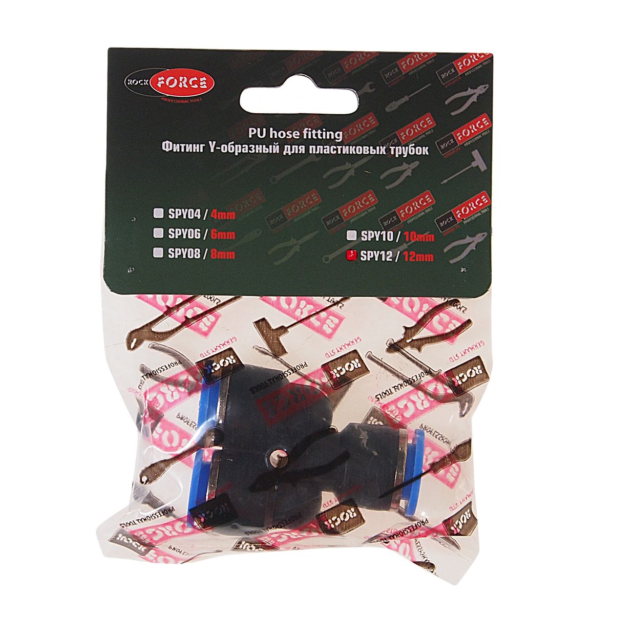 Фитинг  RF-SPY12 Y-образный для пластиковых трубок 12мм ROCKFORCE /1