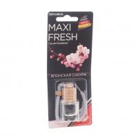 Ароматизатор воздуха HMF-43 MAXI FRESH (японская сакура) жидкостный подвесной, деревянная крышка 5мл /1/64