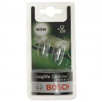 Автолампа W5W (W2.1*9.5d) (блистер, 2шт) LONGLIFE DAYTIME 12V BOSCH /1