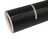 Пленка виниловая черная карбон глянцевая (High gloss carbon fiber) (рулон 1,52х30м) 130мк. /1