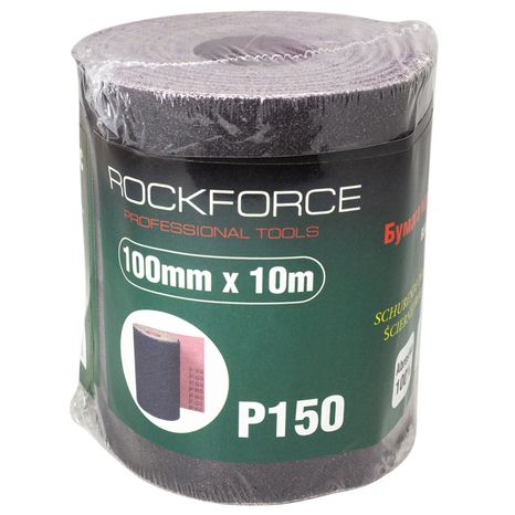 Бумага наждачная RF-FB4150C на тканевой основе 100ммх10м в рулоне (P150) ROCKFORCE /1/