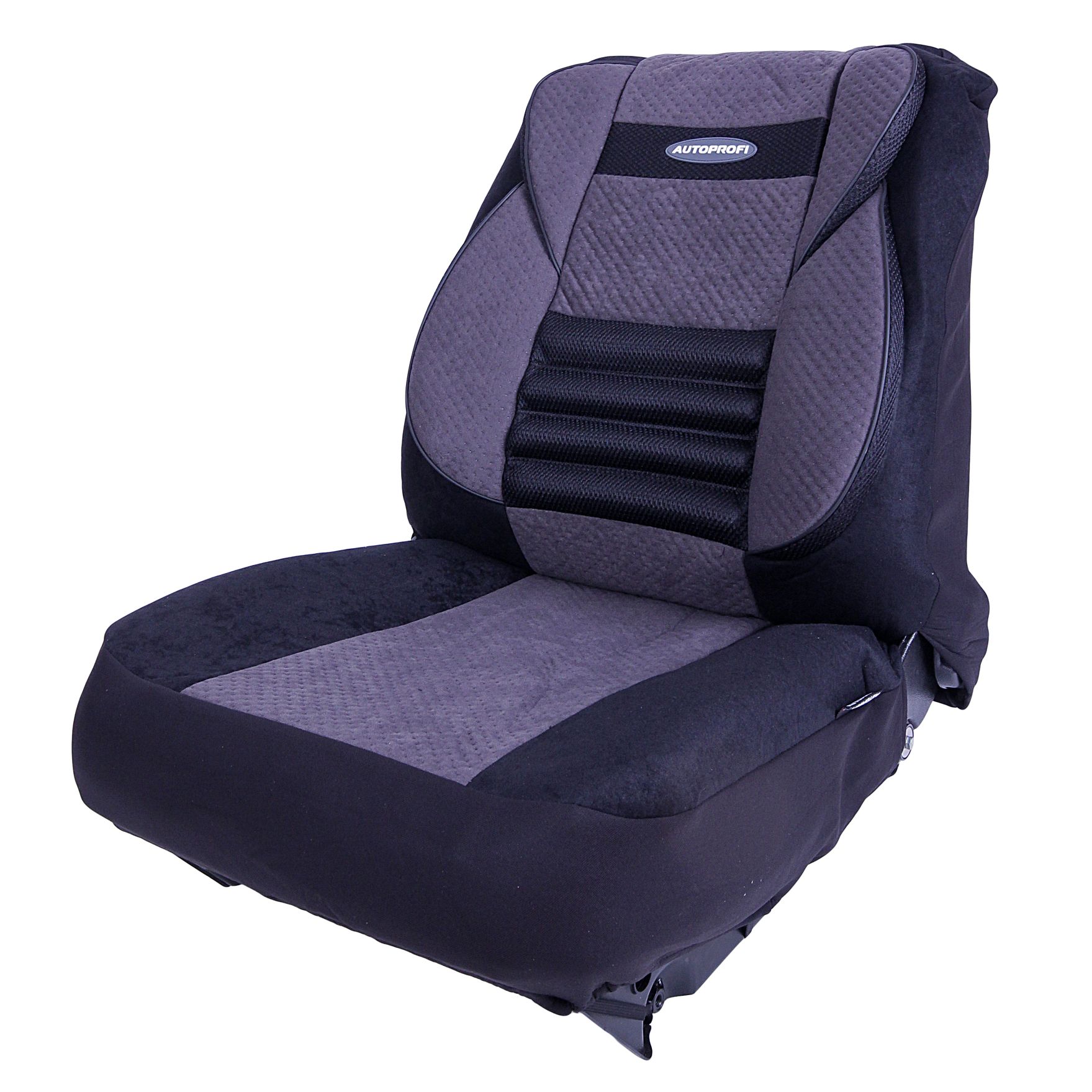 Чехлы на сиденье COMFORT COMBO CMB-1105 BLACK/DARK GREY (M) мультиконтурные велюр (11шт) AUTOPROFI /1/5